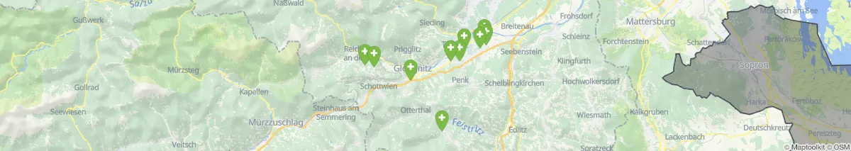 Map view for Pharmacies emergency services nearby Buchbach (Municipality, Niederösterreich) (113)